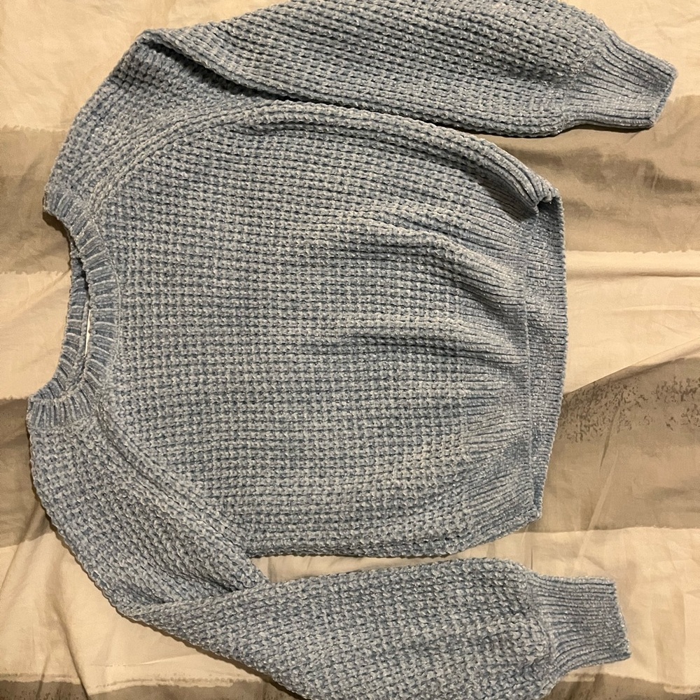 Altar'd State Light Blue Crew Neck Sweater